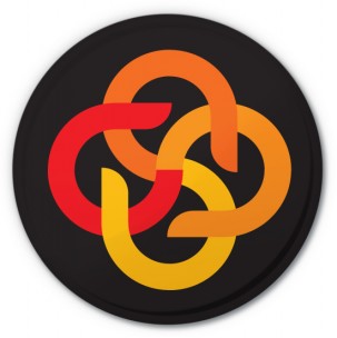 Lotus Knot Button